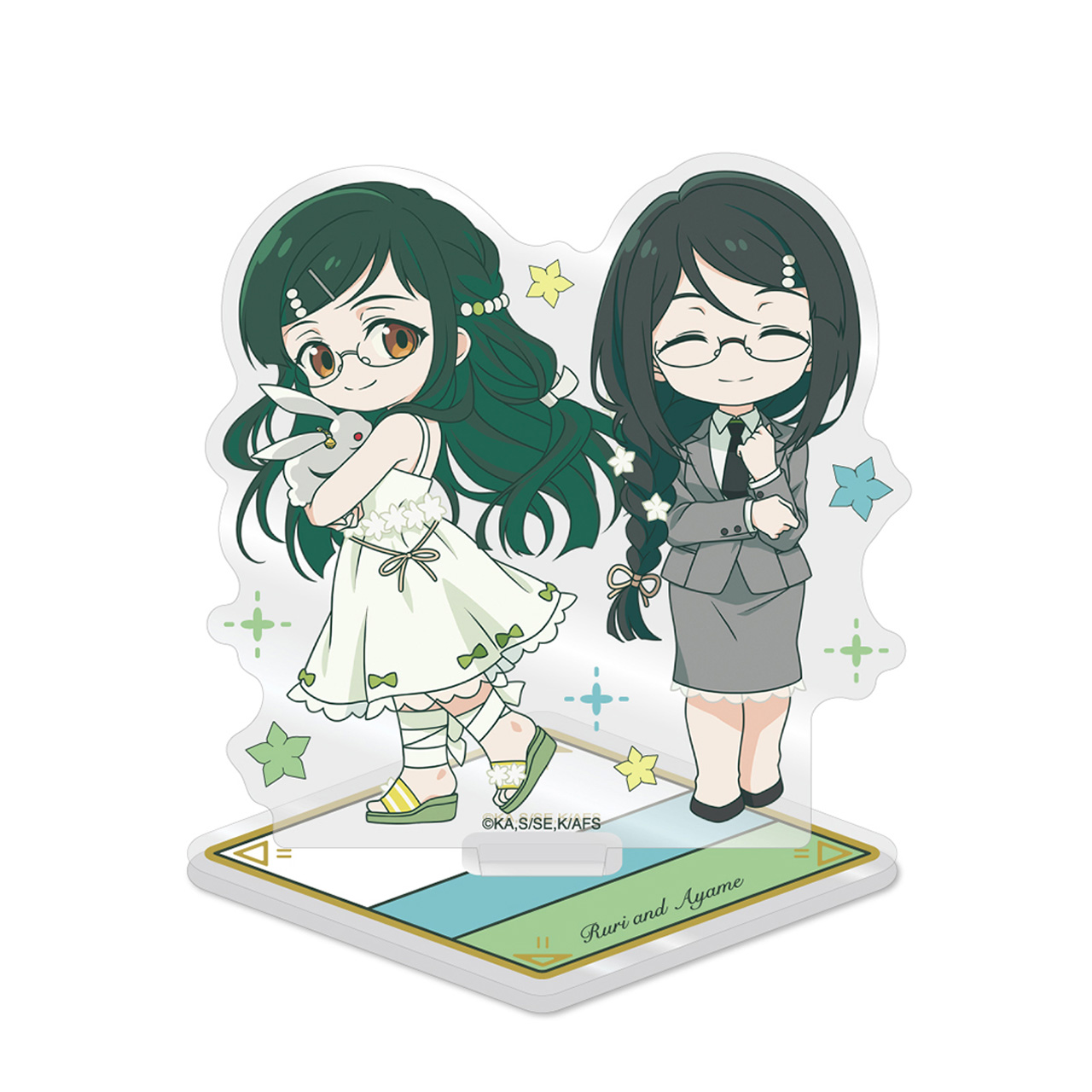 春夏秋冬代行者 春の舞 ぺあぺあアクリルスタンド 葉桜瑠璃&葉桜あやめ - official product image | AniSmile