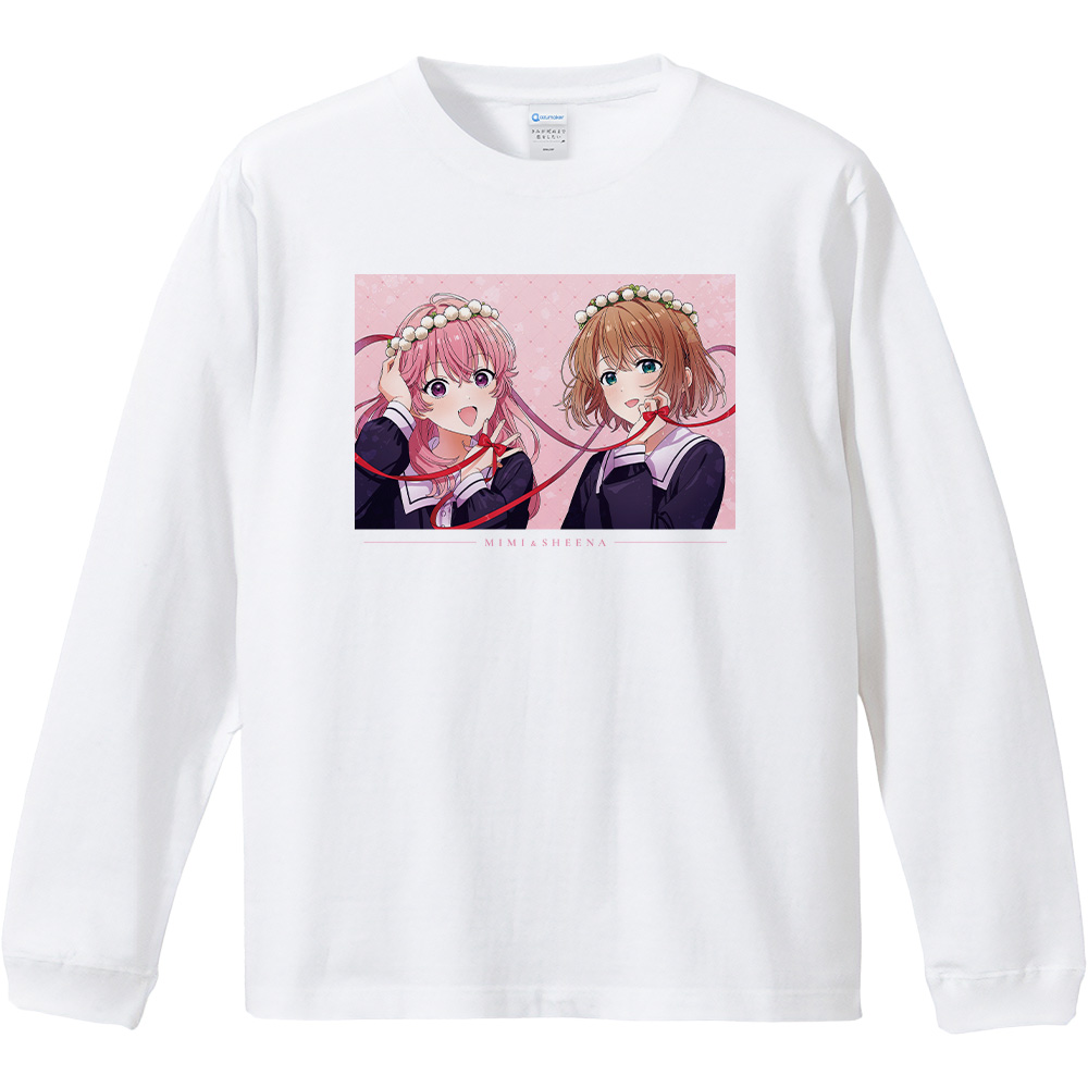 きみが死ぬまで恋をしたい リブ付ロングスリーブTシャツ シーナ&ミミ Mサイズ Image 2 | AniSmile