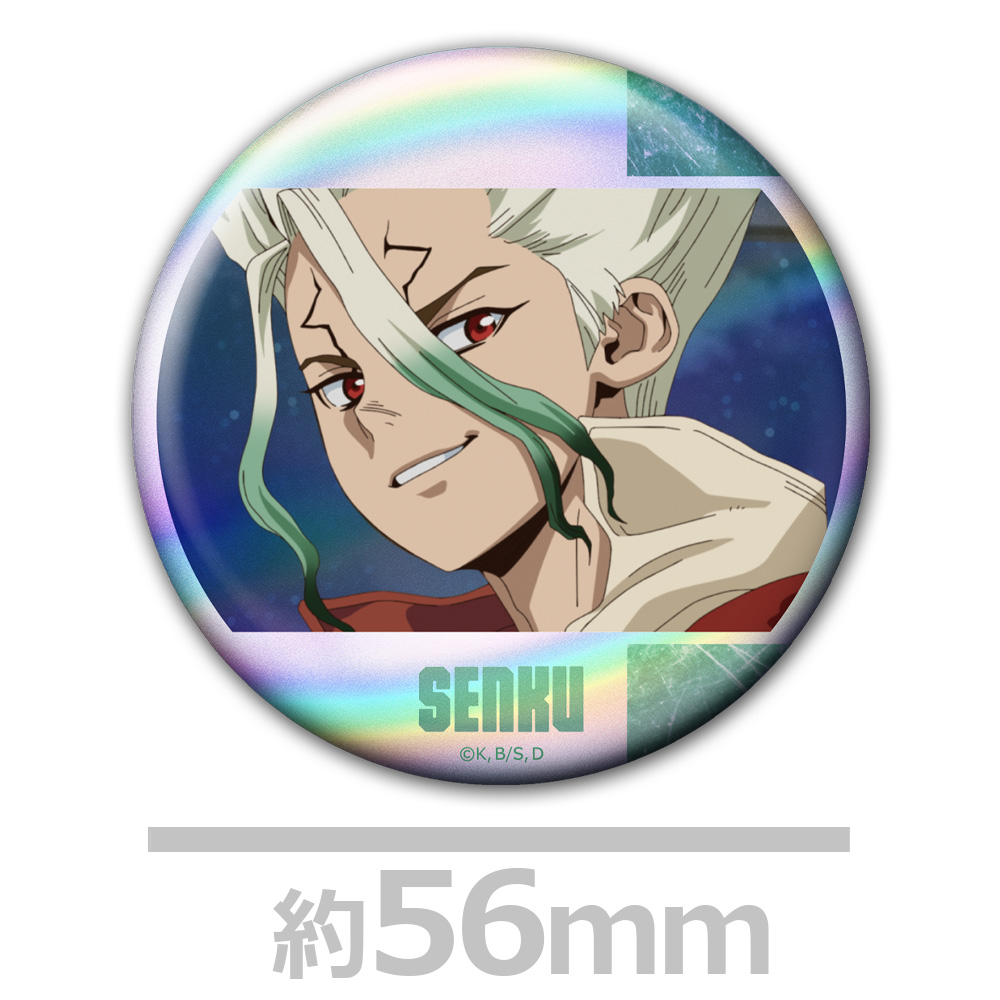 Dr.STONE ホログラム缶バッジ4個セット 千空&龍水&ゲン&ゼノ - AniSmile
