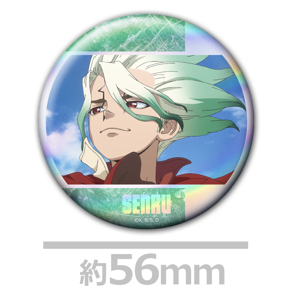 Dr.STONE ホログラム缶バッジ4個セット 千空&龍水&ゲン&スタンリー 画像 3 | AniSmile