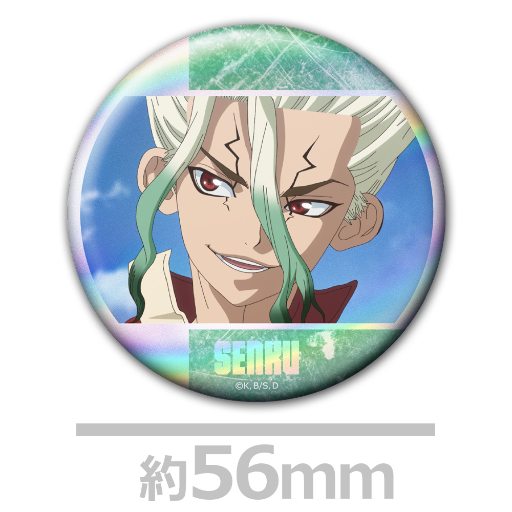 Dr.STONE ホログラム缶バッジ4個セット 千空&龍水&羽京&ゼノ - AniSmile