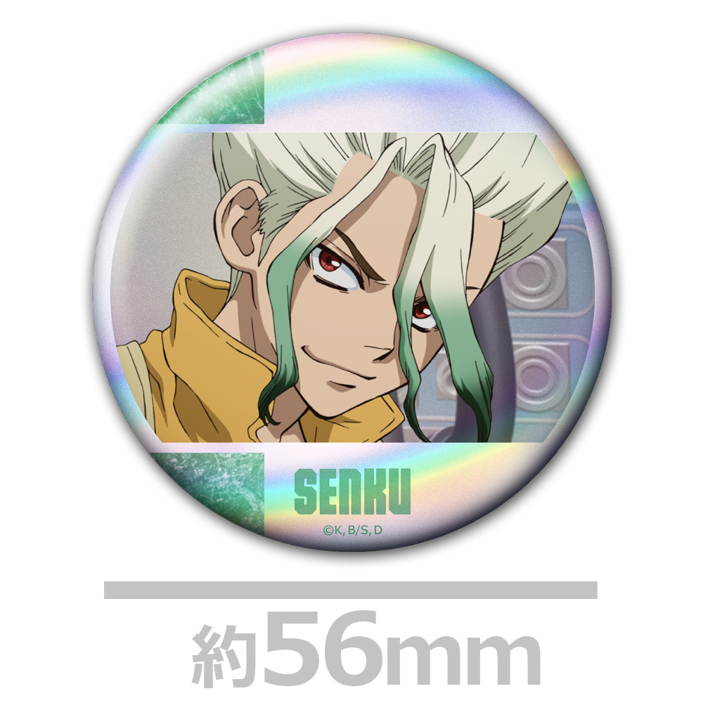 Dr.STONE ホログラム缶バッジ4個セット 千空&龍水&SAI&スタンリー 画像 2 | AniSmile