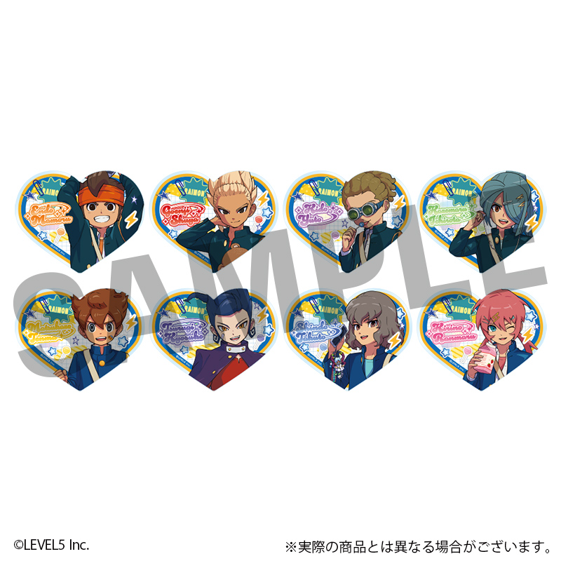 イナズマイレブン 英雄たちのヴィクトリーロード トレーディングハートクリアカード 平成ポップver. 全8種 - AniSmile