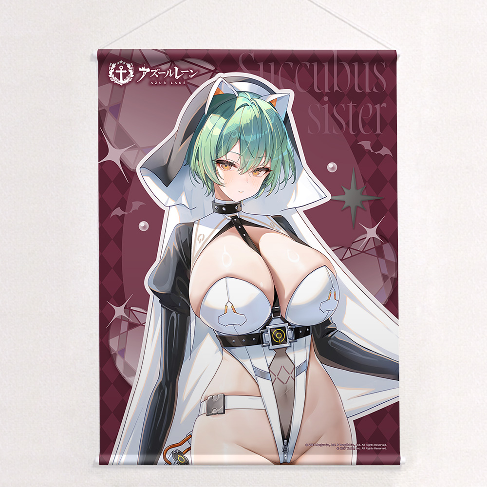 [アズールレーン]描き下ろしB2タペストリー(アドミラル・ナヒーモフ/サキュバスシスター)Wスエード Image 2 | AniSmile