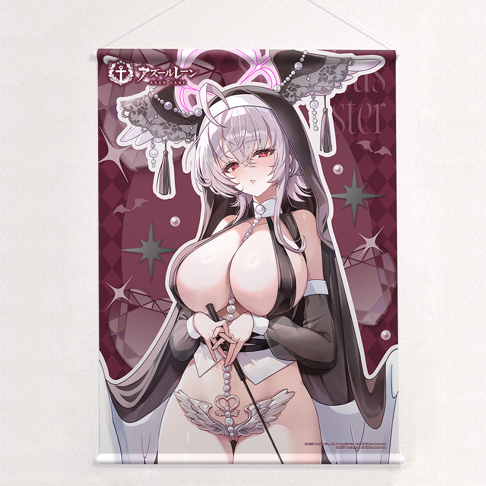 [アズールレーン]描き下ろしB2タペストリー(パール/サキュバスシスター)Wスエード Image 2 | AniSmile