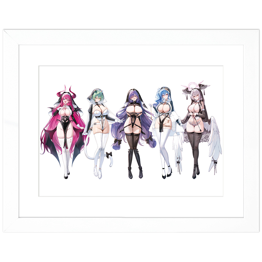 [アズールレーン]描き下ろしキャラファイングラフ(サキュバスシスター)A4 - AniSmile
