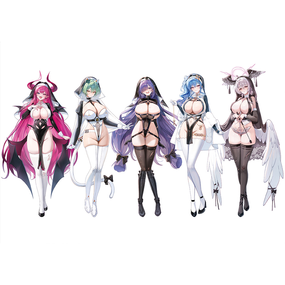 [アズールレーン]描き下ろしキャラファイングラフ(サキュバスシスター)A4 画像 2 | AniSmile