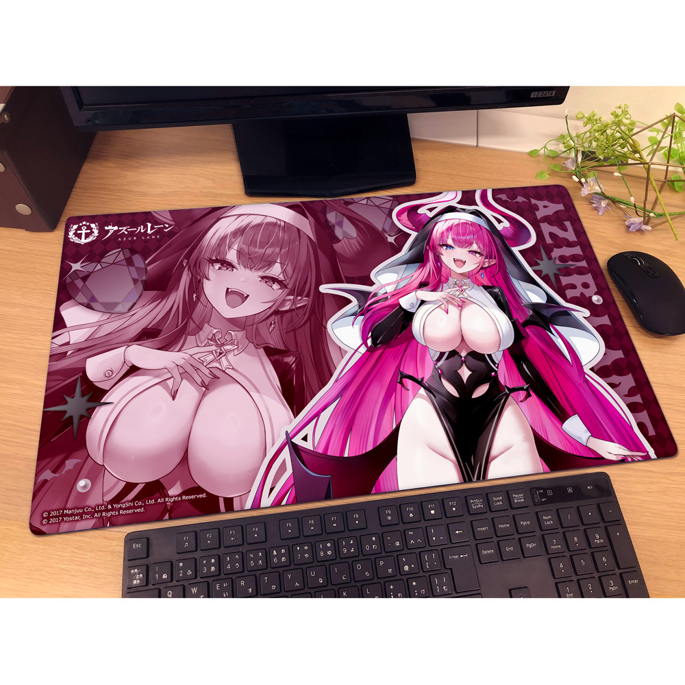 [アズールレーン]描き下ろしラバーマット(メークレンブルク/サキュバスシスター) Image 2 | AniSmile