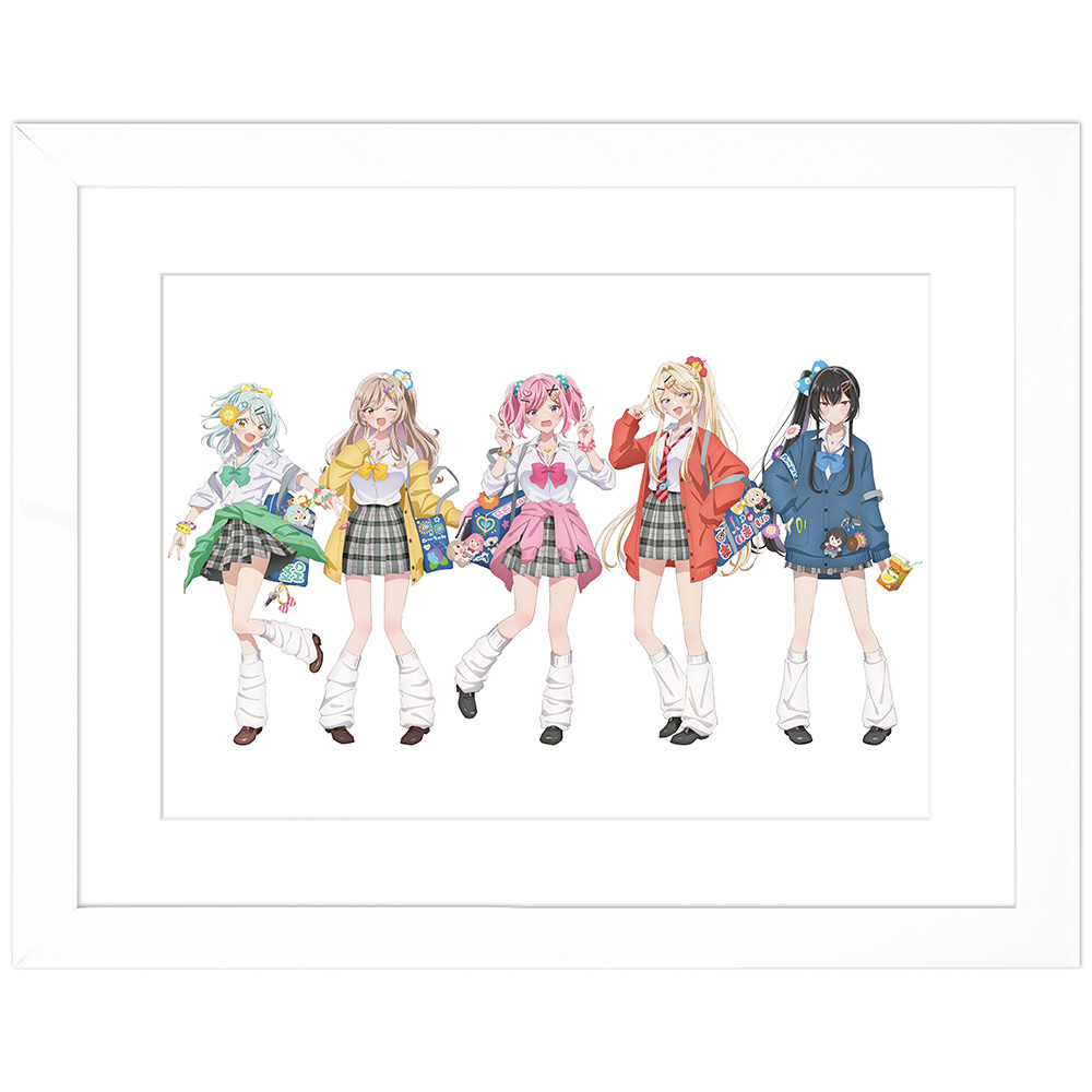 [わたしが恋人になれるわけないじゃん、ムリムリ!(※ムリじゃなかった!?)]描き下ろしキャラファイングラフ(平成ギャルver.)A4 - AniSmile