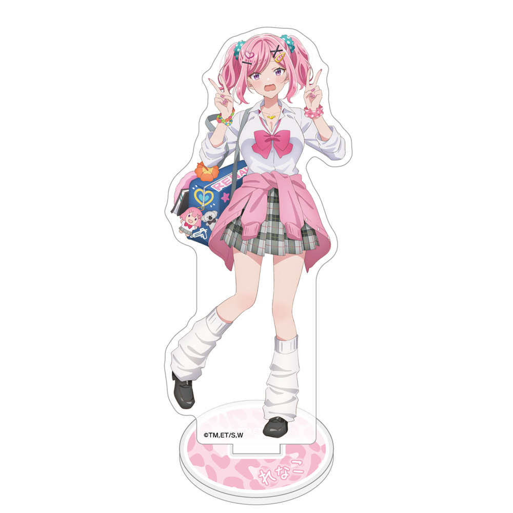 [わたしが恋人になれるわけないじゃん、ムリムリ!(※ムリじゃなかった!?)]描き下ろしアクリルスタンド(甘織れな子/平成ギャルver.) Image 2 | AniSmile