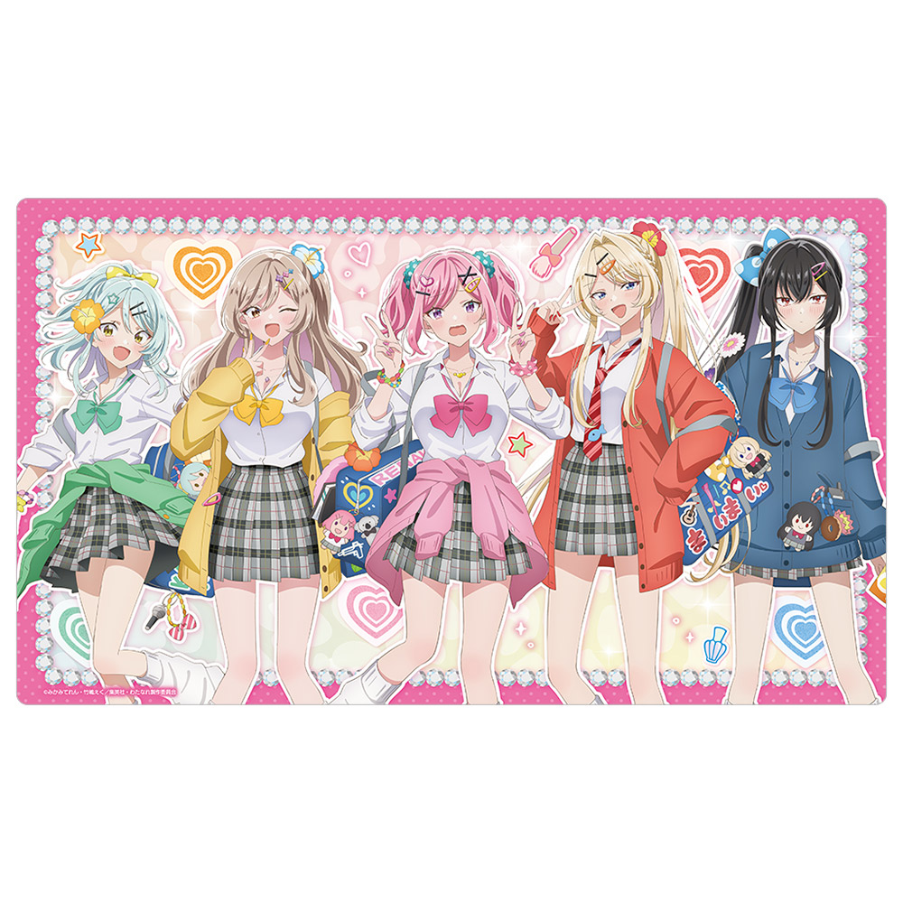 [わたしが恋人になれるわけないじゃん、ムリムリ!(※ムリじゃなかった!?)]描き下ろしラバーマット(平成ギャルver.) - AniSmile
