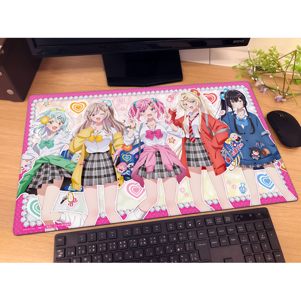 [わたしが恋人になれるわけないじゃん、ムリムリ!(※ムリじゃなかった!?)]描き下ろしラバーマット(平成ギャルver.) Image 2 | AniSmile