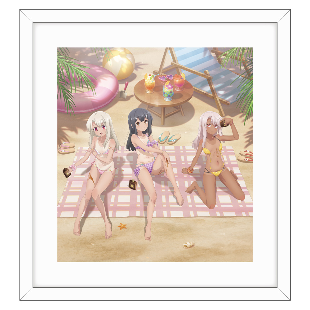[劇場版「Fate/kaleid liner プリズマ☆イリヤ Licht 名前の無い少女」]描き下ろし複製原画(イリヤ&美遊&クロエ/日焼け) - AniSmile