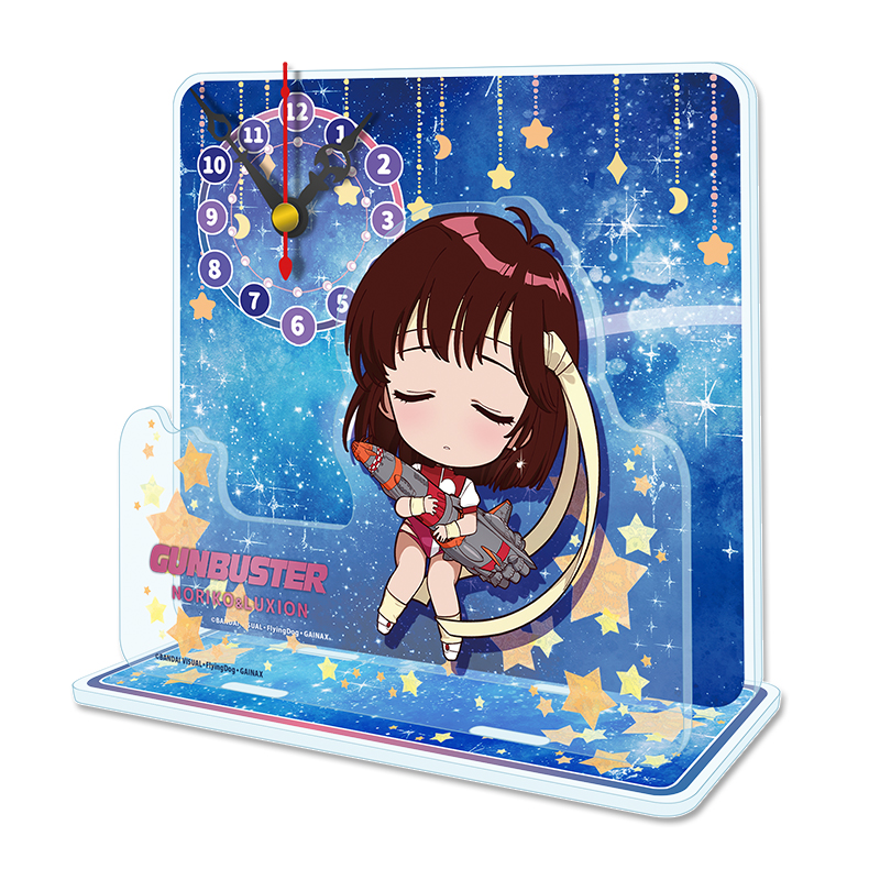 トップをねらえ! ぷちちょこ ミニアクリル置時計【ノリコ&るくしおん】 - AniSmile