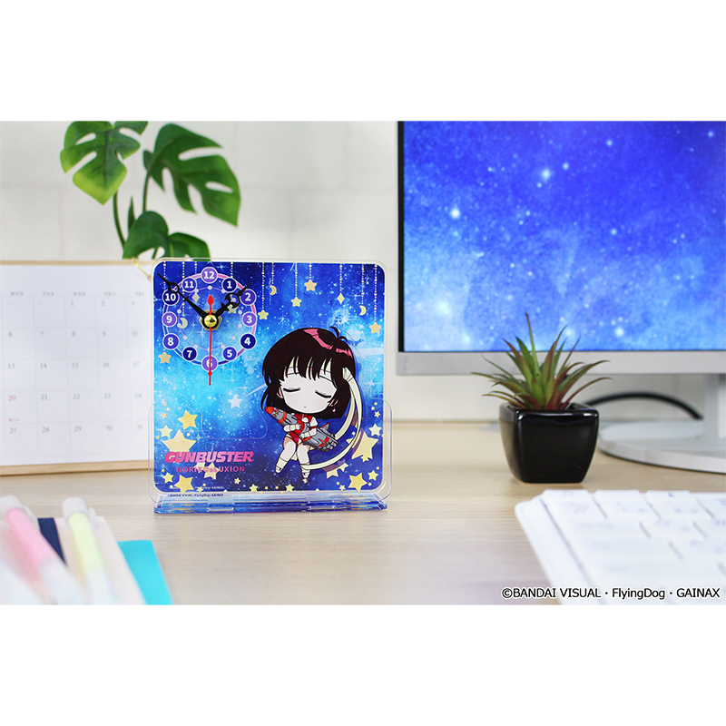 トップをねらえ! ぷちちょこ ミニアクリル置時計【ノリコ&るくしおん】 Image 3 | AniSmile