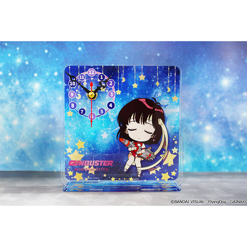 トップをねらえ! ぷちちょこ ミニアクリル置時計【ノリコ&るくしおん】 Image 2 | AniSmile