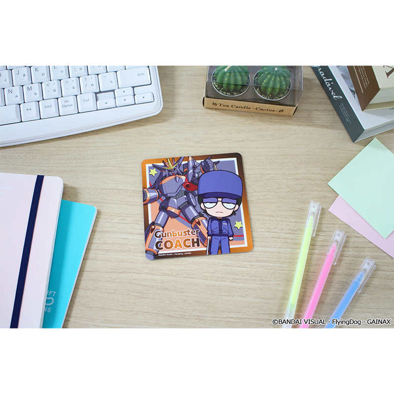 トップをねらえ! ぷちちょこ ラバーマットコースター【コーチ&ガンバスター】 画像 3 | AniSmile