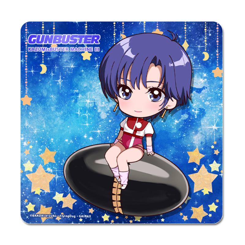 トップをねらえ! ぷちちょこ ラバーマットコースター【カズミ&バスターマシン3号】 Image 2 | AniSmile