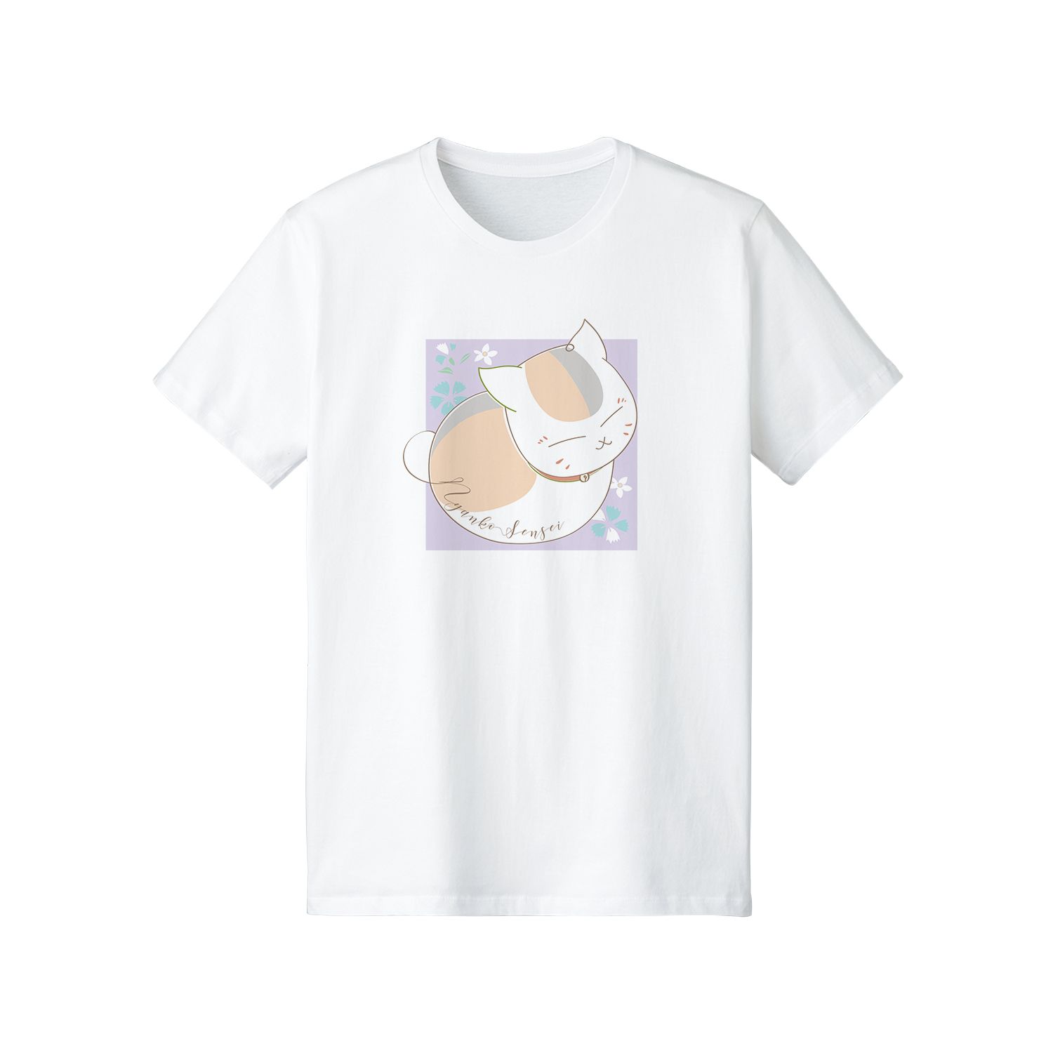 夏目友人帳 ニャンコ先生 lette-graph Tシャツ 菫レディース(サイズ/M) - AniSmile