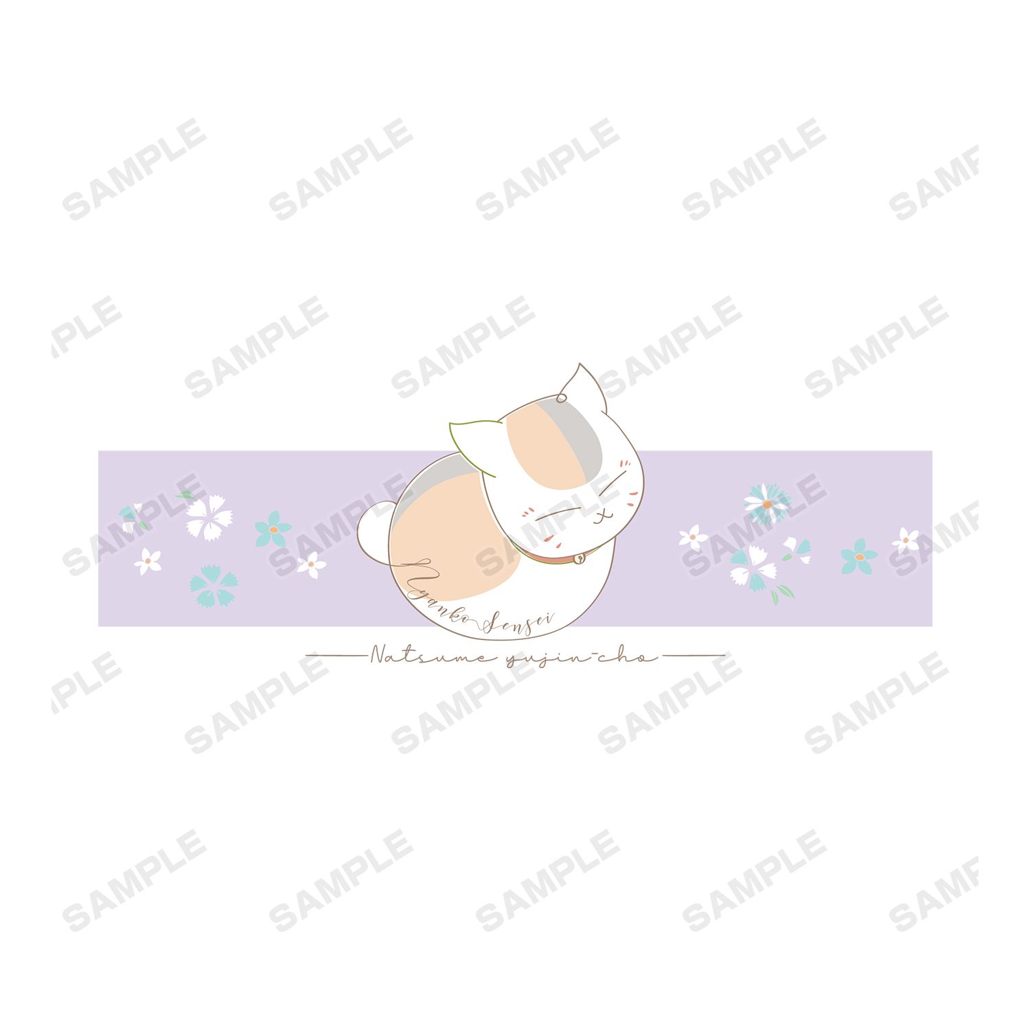 夏目友人帳 ニャンコ先生 lette-graph パーカー 菫メンズ(サイズ/XL) Image 3 | AniSmile