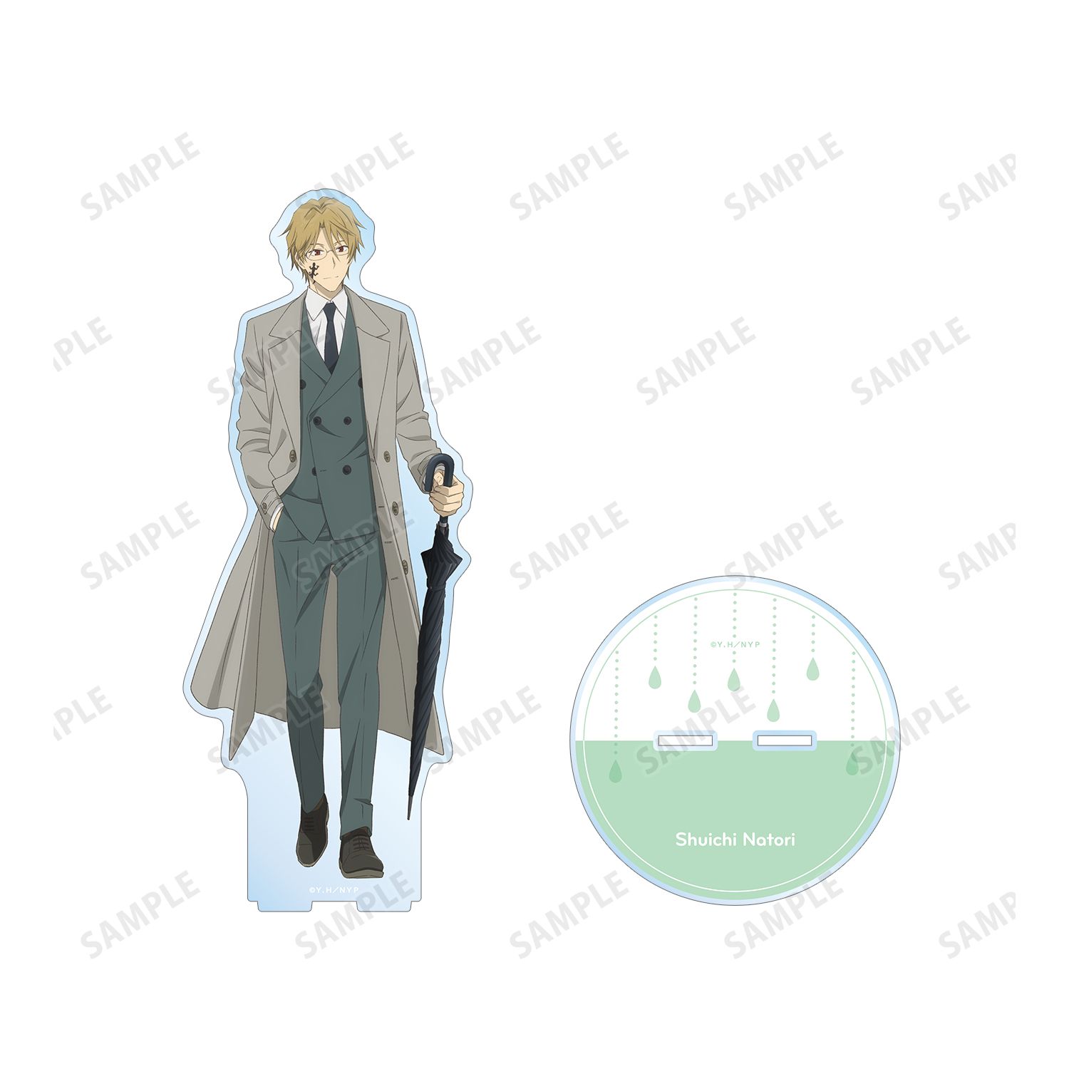 夏目友人帳 描き下ろし 名取周一 雨の日ver. 特大アクリルスタンド Image 3 | AniSmile