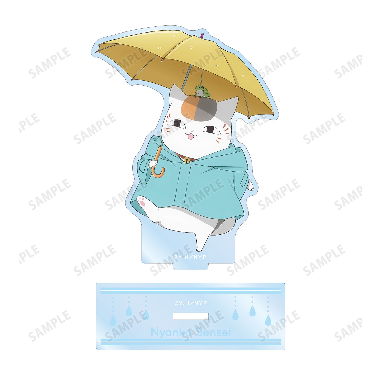 夏目友人帳 描き下ろし ニャンコ先生 雨の日ver. BIGアクリルスタンド Image 3 | AniSmile