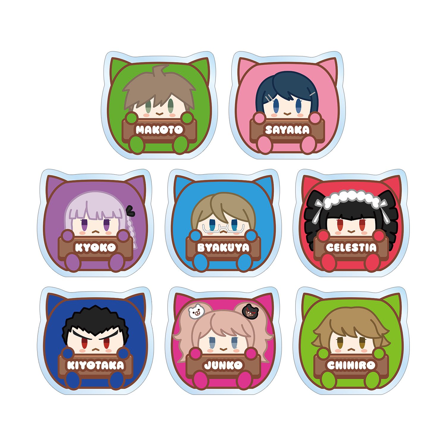 ダンガンロンパシリーズ トレーディング けもきゅーぶ アクリルネームプレート ver. (単位/単品) - AniSmile