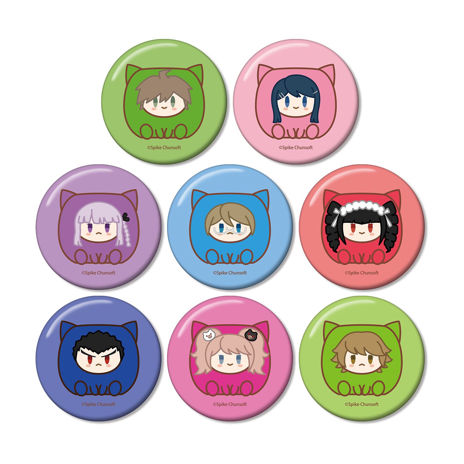 ダンガンロンパシリーズ トレーディング けもきゅーぶ 缶バッジ ver.A(単位/単品) Image 2 | AniSmile
