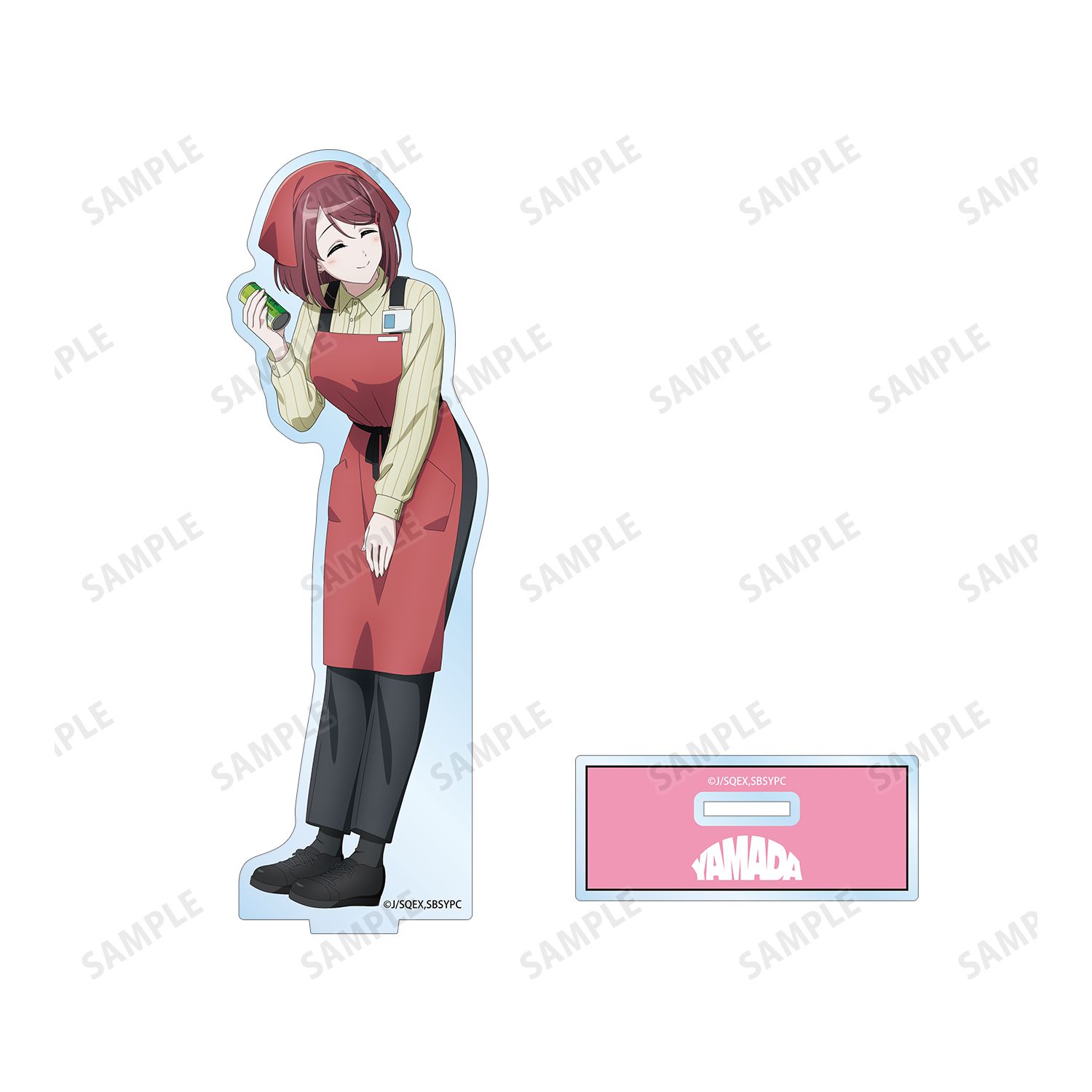TVアニメ「スーパーの裏でヤニ吸うふたり」 描き下ろし 山田 if ふたりが同じ職場だったらver. BIGアクリルスタンド Image 3 | AniSmile