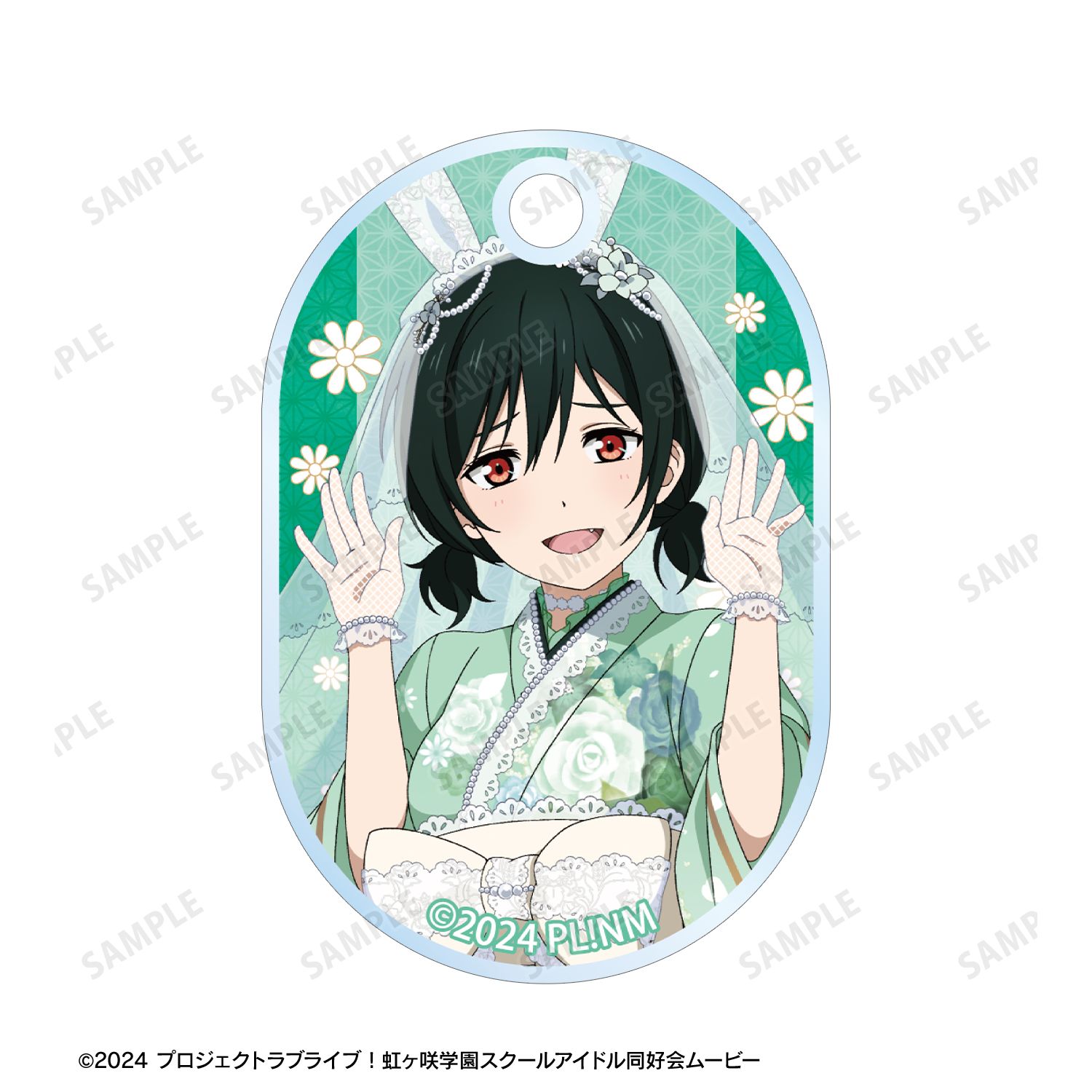 ラブライブ!虹ヶ咲学園スクールアイドル同好会 描き下ろし 三船栞子 和バニーver. 2連ワイヤーアクリルキーホルダー Image 3 | AniSmile