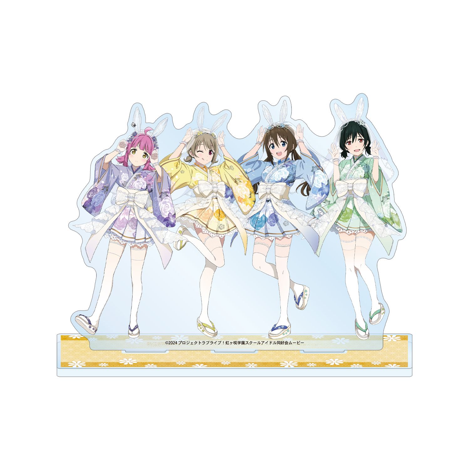 ラブライブ!虹ヶ咲学園スクールアイドル同好会 描き下ろし 1年生集合 和バニーver. ジオラマアクリルスタンド - official product image | AniSmile