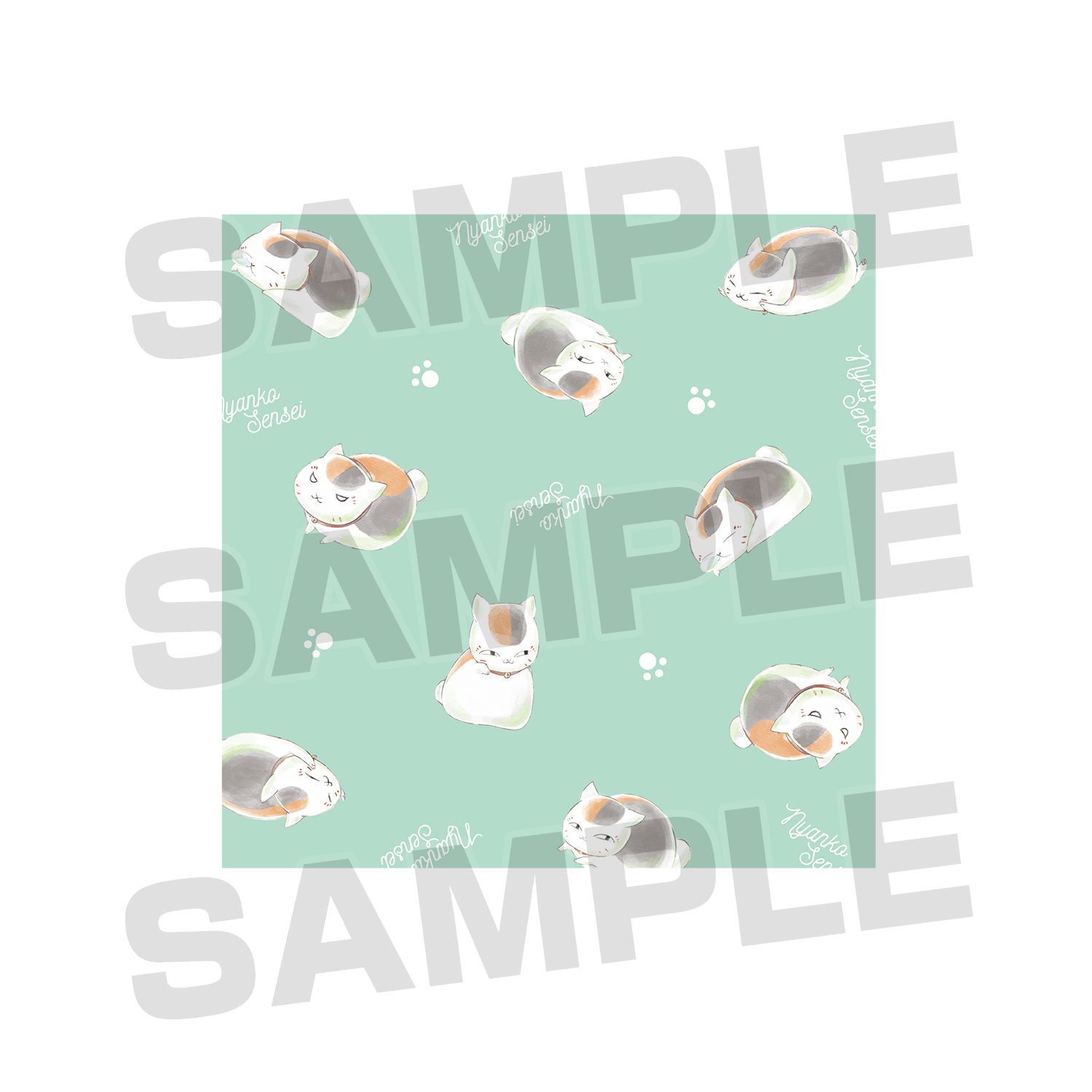 夏目友人帳 ニャンコ先生 Ani-Art Tシャツ ミドリレディース(サイズ/L) Image 3 | AniSmile
