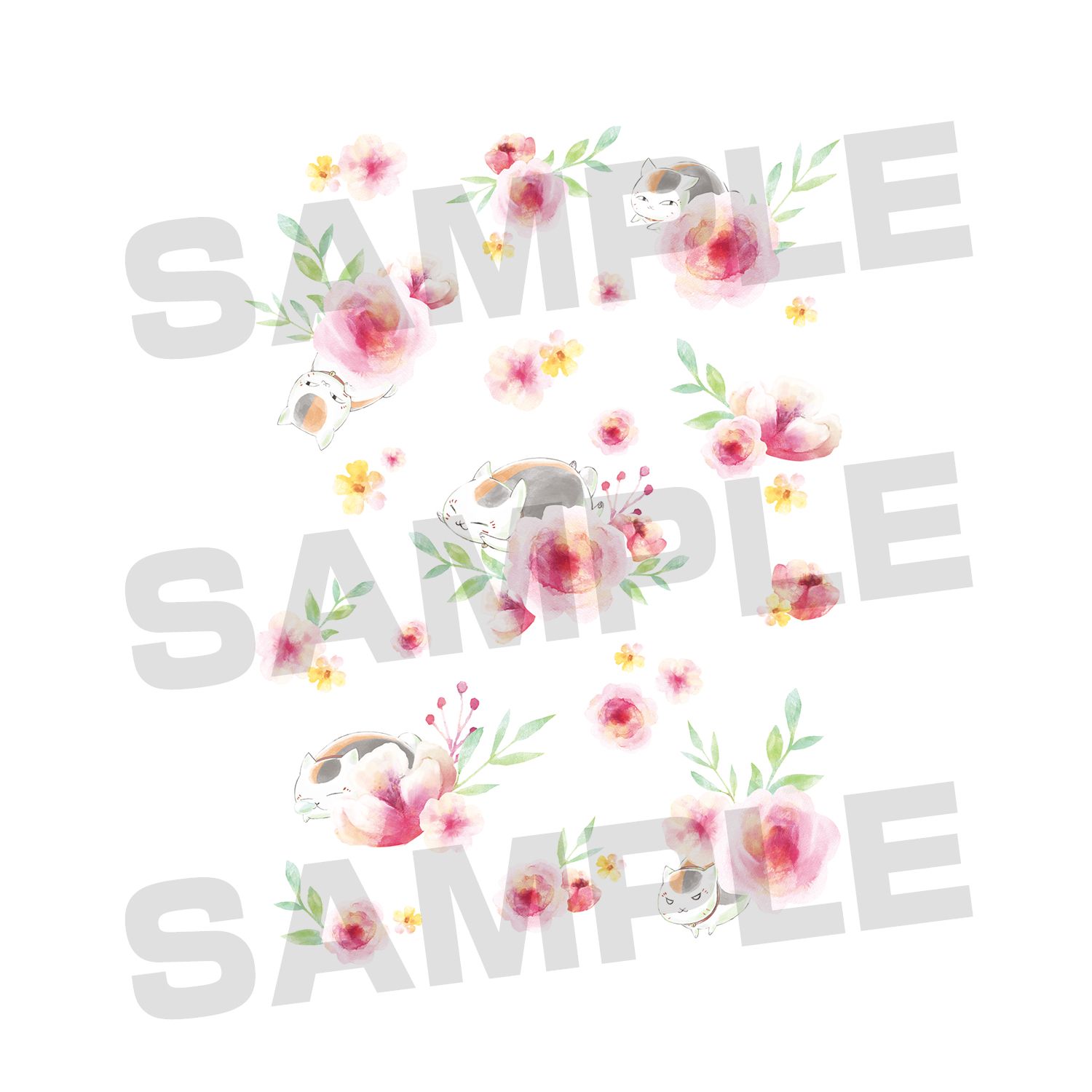 夏目友人帳 ニャンコ先生 Ani-Art Tシャツ シロレディース(サイズ/XXL) Image 3 | AniSmile