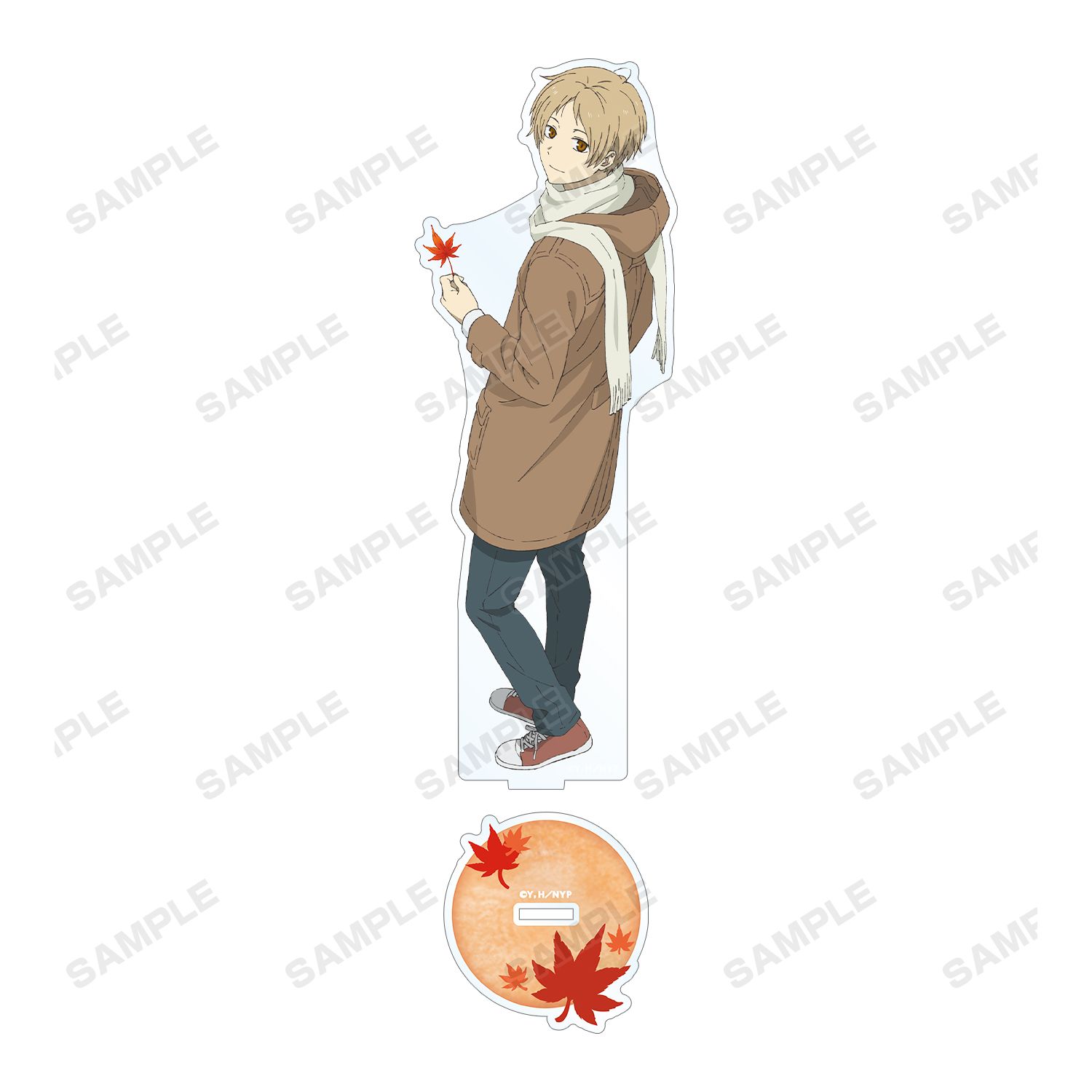 夏目友人帳 描き下ろしイラスト 夏目貴志 紅葉狩りver. BIGアクリルスタンド 画像 2 | AniSmile
