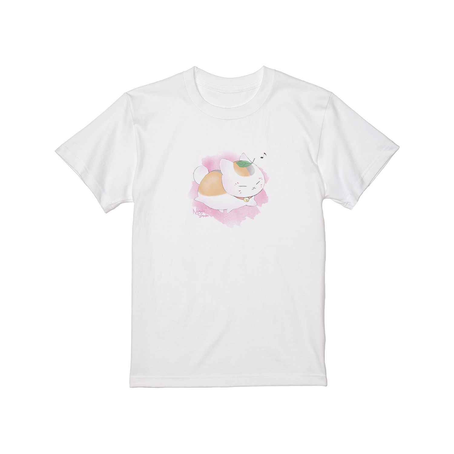 夏目友人帳 ニャンコ先生 デフォルメAni-Art Tシャツ モモイロレディース(サイズ/XXXL) - AniSmile