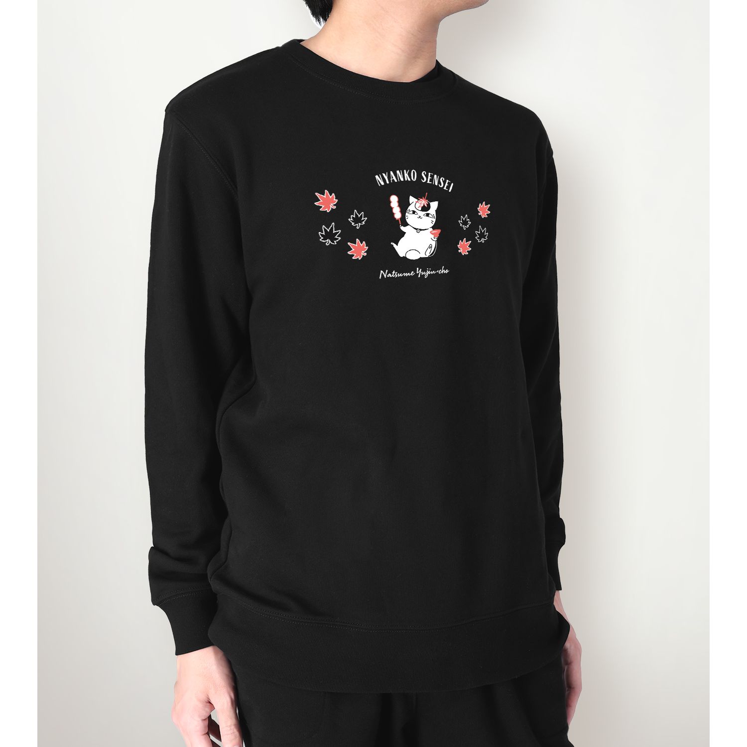 夏目友人帳 描き下ろし ニャンコ先生 紅葉狩りver. トレーナーレディース(サイズ/XXL) Image 4 | AniSmile