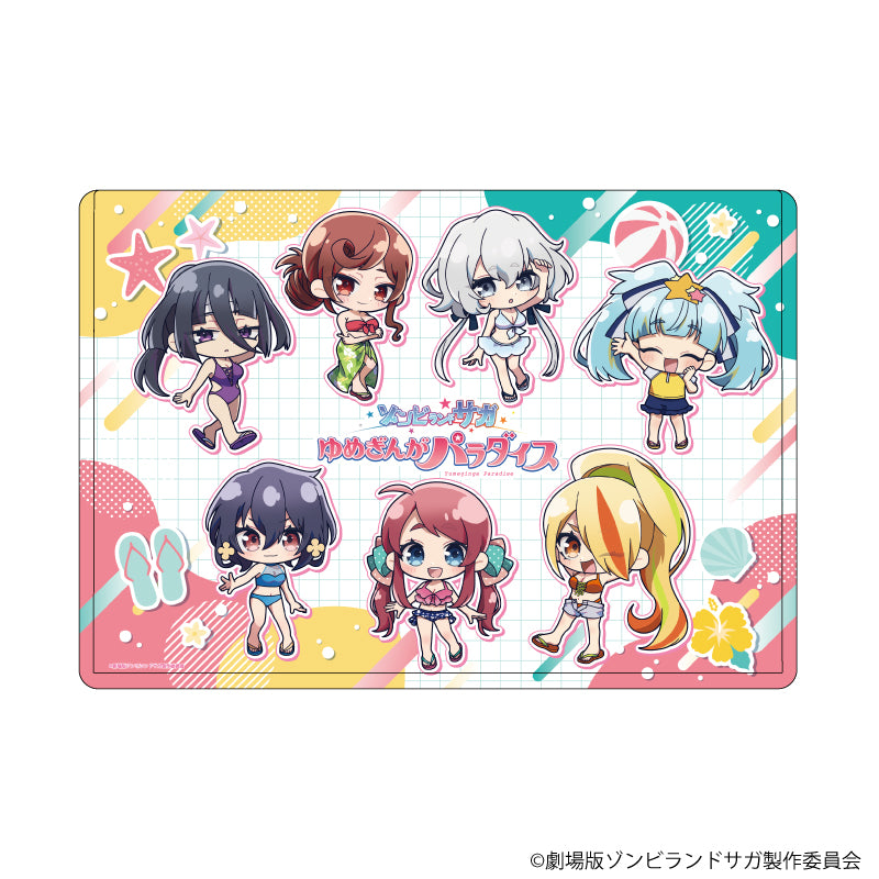 キャラクリアケース「劇場版『ゾンビランドサガ ゆめぎんがパラダイス』」03/集合デザイン 水着ver.(ミニキャライラスト) - AniSmile