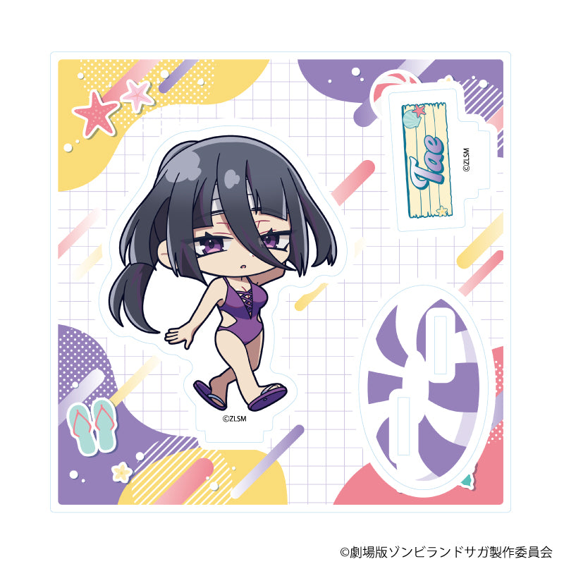 アクリルスタンドプレート「劇場版『ゾンビランドサガ ゆめぎんがパラダイス』」07/山田たえ 水着ver.(ミニキャライラスト) - AniSmile