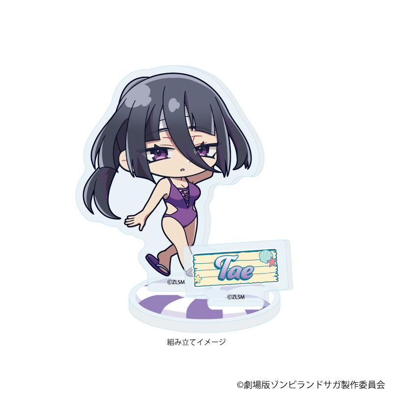 アクリルスタンドプレート「劇場版『ゾンビランドサガ ゆめぎんがパラダイス』」07/山田たえ 水着ver.(ミニキャライラスト) Image 2 | AniSmile