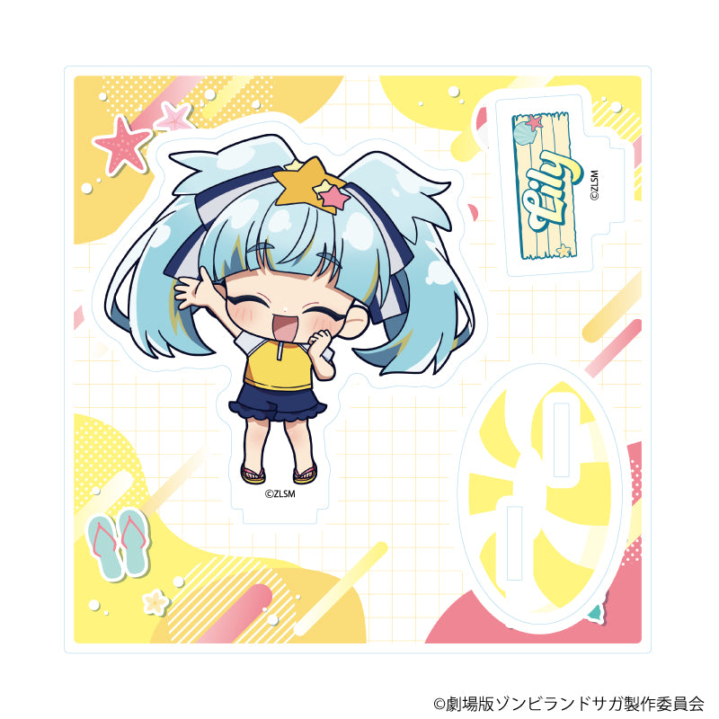 アクリルスタンドプレート「劇場版『ゾンビランドサガ ゆめぎんがパラダイス』」06/星川リリィ 水着ver.(ミニキャライラスト) - AniSmile