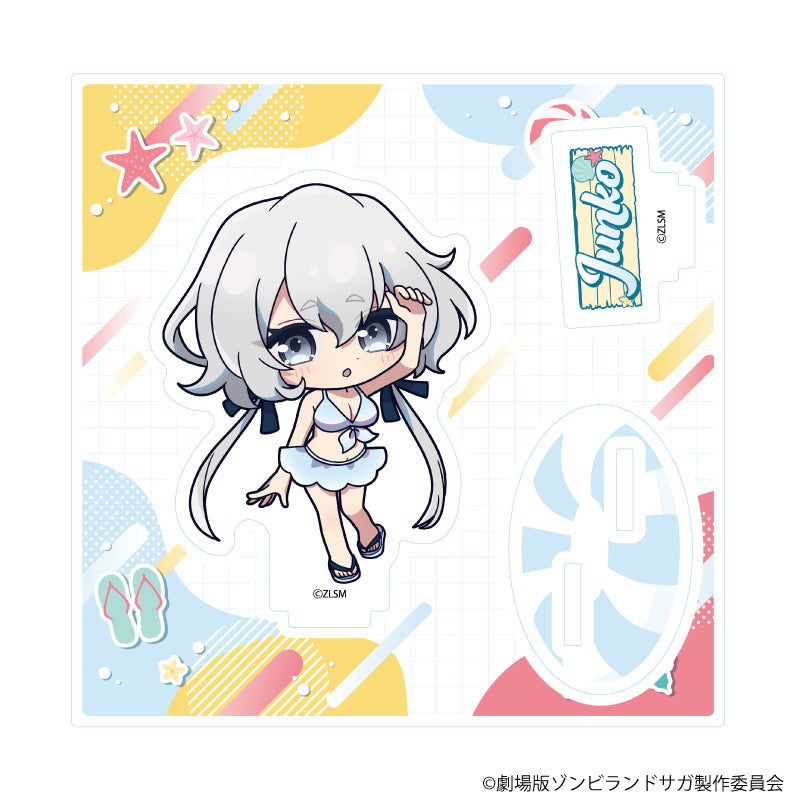 アクリルスタンドプレート「劇場版『ゾンビランドサガ ゆめぎんがパラダイス』」04/紺野純子 水着ver.(ミニキャライラスト) - AniSmile
