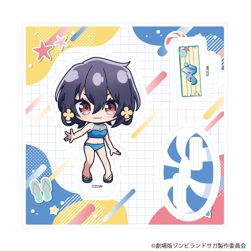 アクリルスタンドプレート「劇場版『ゾンビランドサガ ゆめぎんがパラダイス』」03/水野愛 水着ver.(ミニキャライラスト) - AniSmile