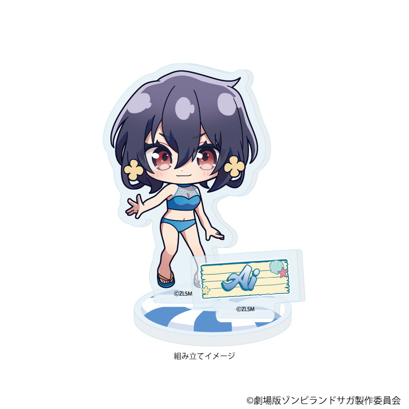アクリルスタンドプレート「劇場版『ゾンビランドサガ ゆめぎんがパラダイス』」03/水野愛 水着ver.(ミニキャライラスト) 画像 2 | AniSmile