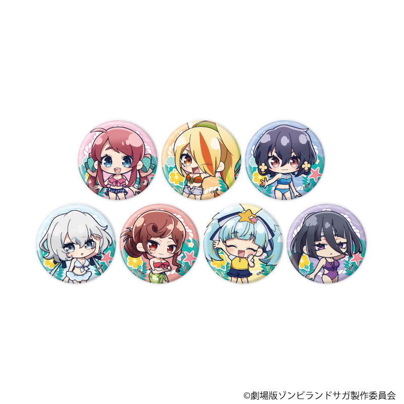缶バッジ「劇場版『ゾンビランドサガ ゆめぎんがパラダイス』」04/ブラインド(全7種) 水着ver.(ミニキャライラスト) - AniSmile