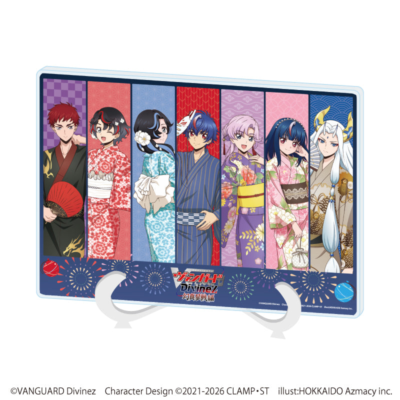 アクリルアートボード(A5サイズ)「カードファイト!!ヴァンガード Divinez」01/集合デザイン 浴衣ver.(描き下ろしイラスト) - AniSmile
