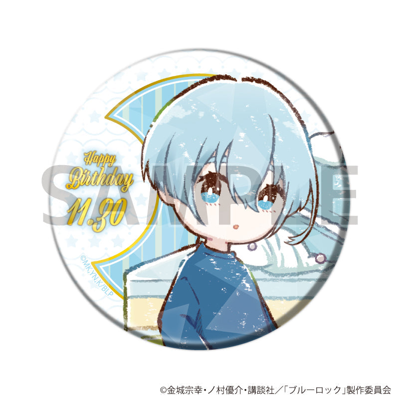 ホログラム缶バッジ(57mm)「TVアニメ『ブルーロック』」20/誕生日ver. 氷織 羊(グラフアートイラスト) - AniSmile