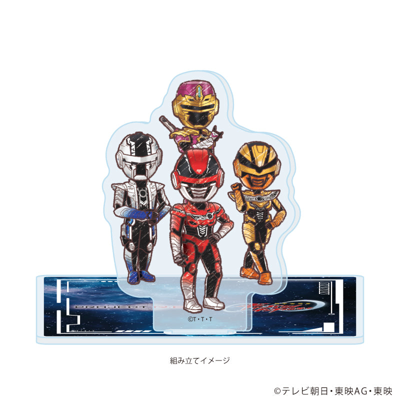 アクリルコースタースタンド「超宇宙刑事ギャバン インフィニティ」01/集合デザイン(グラフアートイラスト) Image 2 | AniSmile