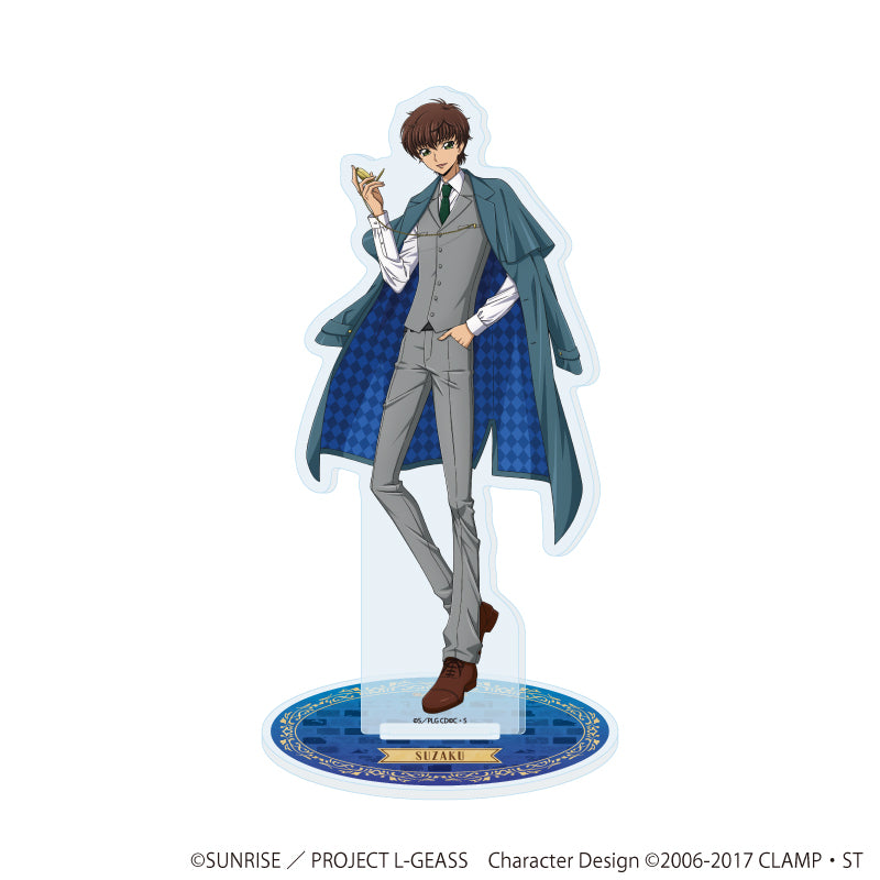 アクリルスタンド「コードギアス 反逆のルルーシュ」02/スザク 探偵Ver.(描き下ろしイラスト) - official product image | AniSmile