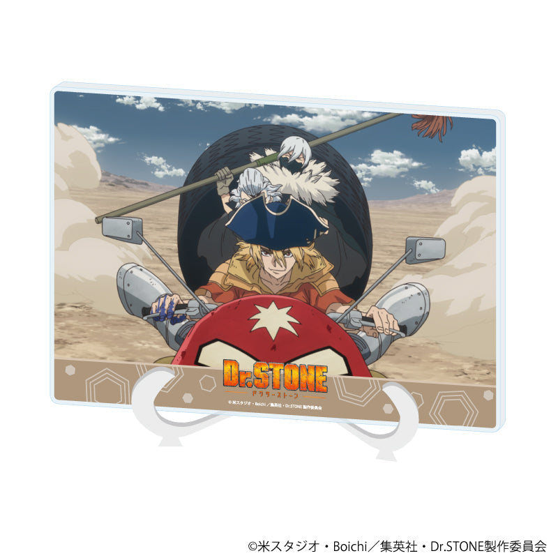 アクリルアートボード(A5サイズ)「Dr.STONE」12/七海龍水&氷月(場面写イラスト) - AniSmile
