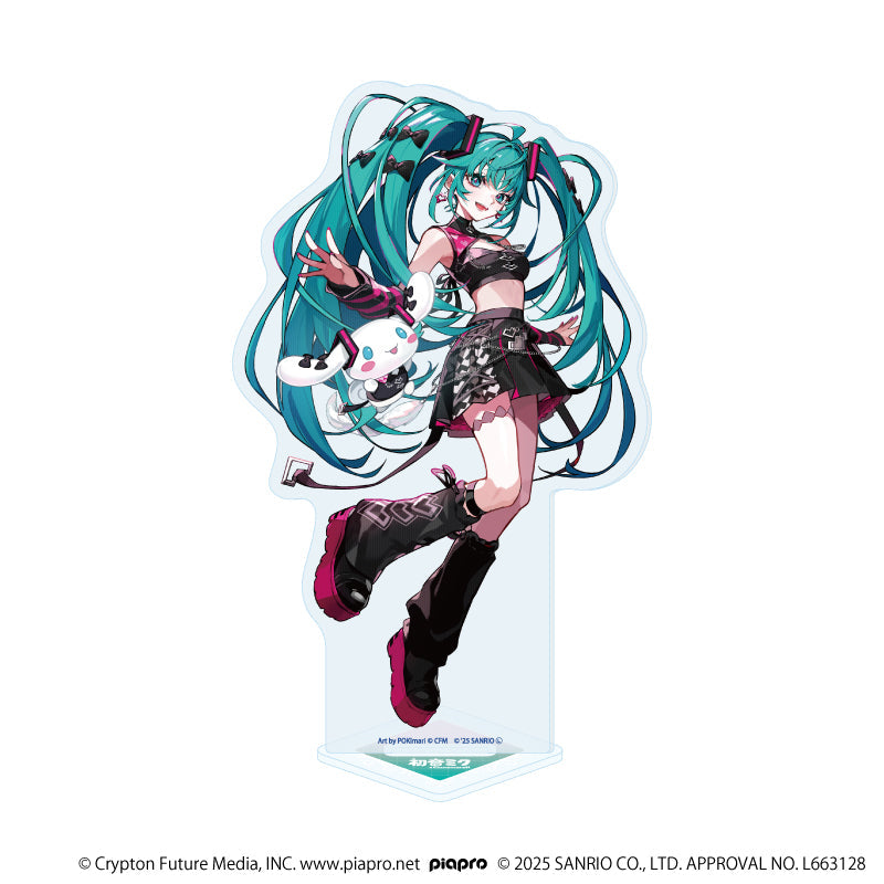 ホログラムアクリルスタンド「初音ミク×シナモロール」03/(コラボイラスト) - official product image | AniSmile